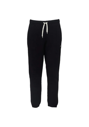Autry logo-embroidered drawstring track pants - Black