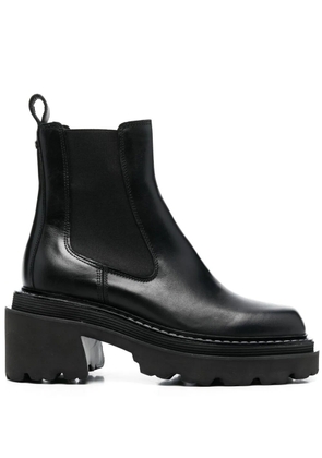 SANDRO square toe 80mm boots - Black