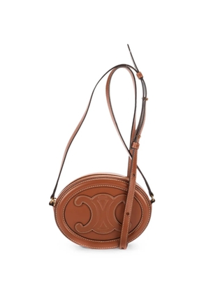 Celine Pre-Owned Triomphe oval cross body bag - Brown