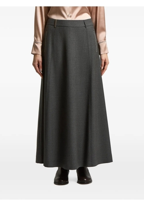Peserico belt-loop maxi skirt - Grey