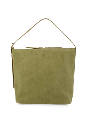 A.P.C. Vera suede shoulder bag - Green