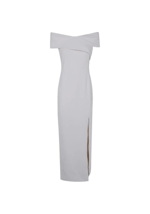 Lauren Ralph Lauren off-shoulder side-slit midi dress - White