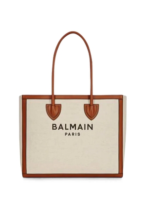 Balmain Army Shopper logo-print tote bag - Neutrals