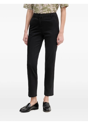 Benetton slim-fit cropped trousers - Black