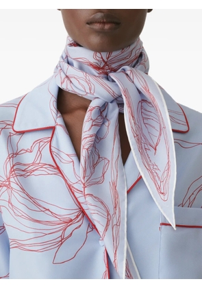Fabiana Filippi floral-print silk scarf - Blue