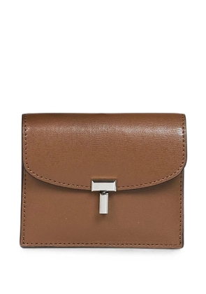 TOTEME T-Lock leather wallet - Brown