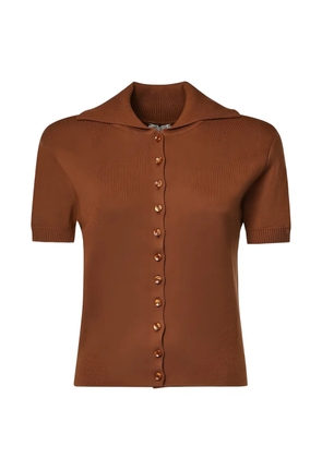 Magda Butrym button-up short-sleeve cardigan - Brown