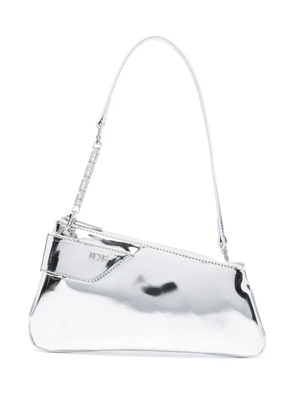 GCDS Comma Notte leather bag - Silver