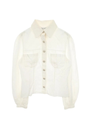 CHANEL Pre-Owned 1986-1988 Cocomark long-sleeve shirt - Neutrals