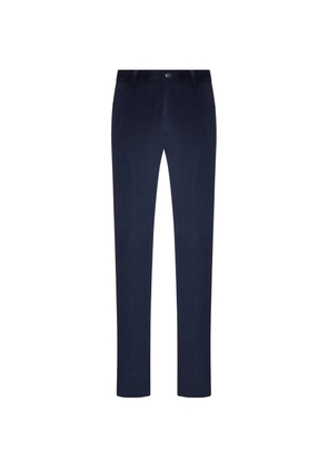ETRO slim-cut corduroy trousers - Blue