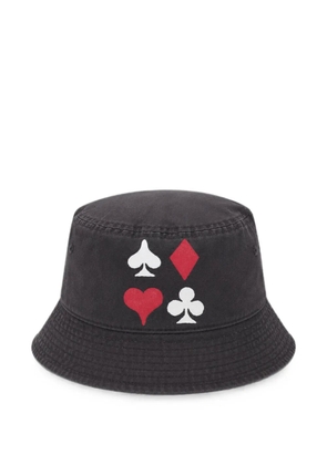 Melt graphic-print bucket hat - Black
