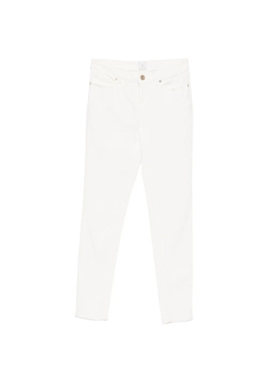 Eleventy belt-loop five-pocket jeans - White
