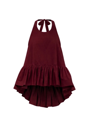 AZEEZA Winston ruffled blouse - Red