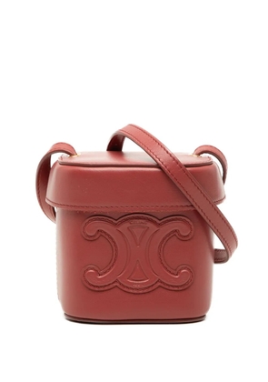 Celine Pre-Owned 2022 Small Calfskin Cuir Triomphe Box Bag crossbody bag - Red