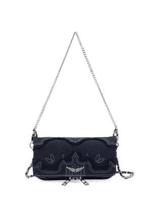 Zadig&Voltaire mini Rock denim shoulder bag - Blue