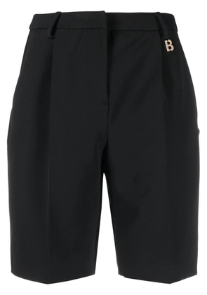 Blugirl logo-charm tailored shorts - Black