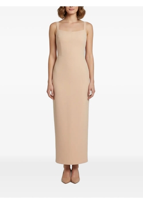 Alex Perry stretch crepe midi dress - Neutrals