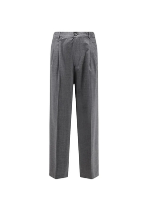 AMARÁNTO pleated straight-leg trousers - Grey