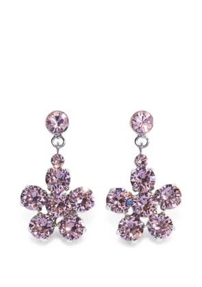 Simone Rocha Daisy crystal-embellished drop earrings - Silver