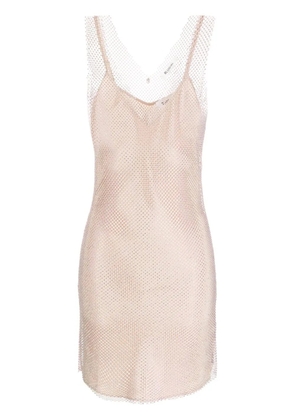 Blugirl mesh-trim mini dress - Pink
