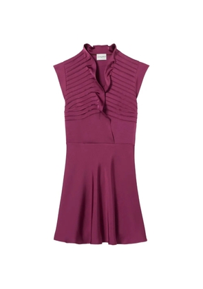 Claudie Pierlot ruffled pleated dress - Purple
