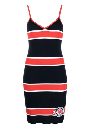 Love Moschino striped ribbed dress - Blue