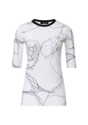 Fabiana Filippi abstract-print T-shirt - White