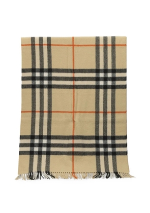 Burberry check-print fringed scarf - Neutrals