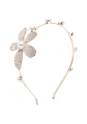 Rosantica crystal-embellished faux-pearl headband - Gold