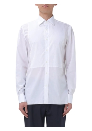 Luigi Borrelli bib-panel poplin shirt - White