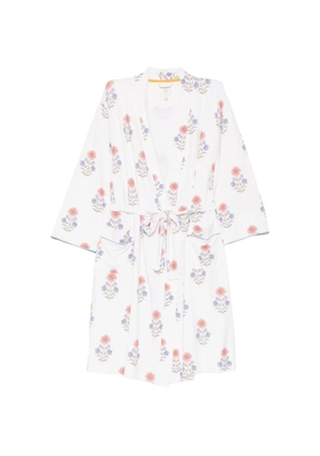 PIP STUDIO floral-print belted dressing gown - White