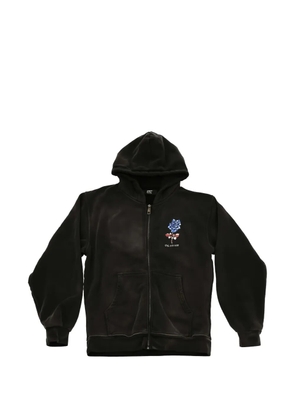 Htc Los Angeles American Rose zip-up hoodie - Black