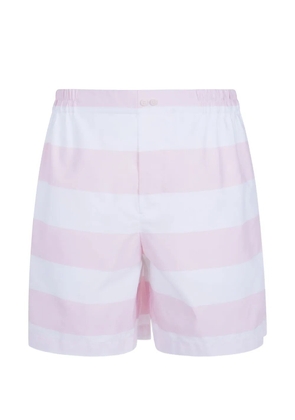 Jacquemus striped jacquard-pattern shorts - White