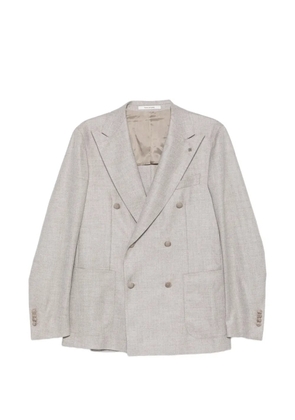 Tagliatore double-breasted buttoned blazer - Grey