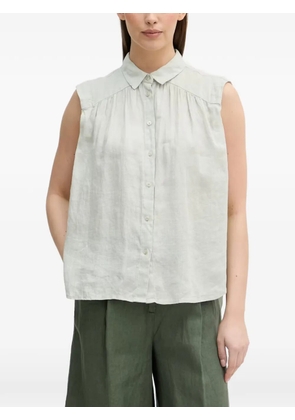 Benetton sleeveless gathered shirt - Green