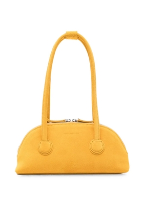 Marge Sherwood Bessette suede half-moon tote bag - Yellow