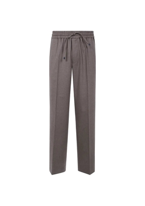 Drôle De Monsieur wide-leg drawstring trousers - Brown