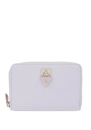 GUESS USA Patsie logo-plaque zip-around wallet - Purple