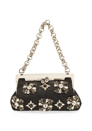 Dolce & Gabbana Pre-Owned Vanda crystal lace mini bag - Black