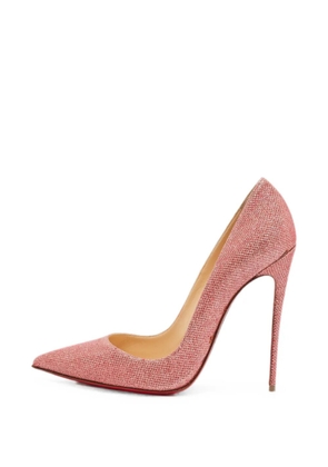 Christian Louboutin Pre-Owned So Kate shimmering pumps - Pink