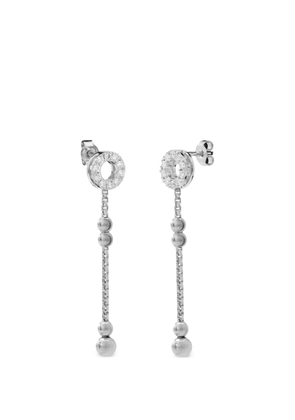 Officina Bernardi Empire S diamond drop earrings - Silver