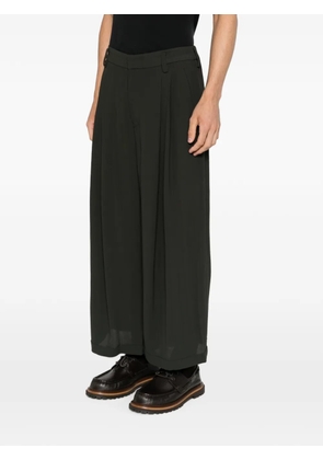 Ziggy Chen pleated palazzo pants - Green