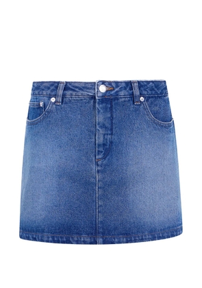 A.P.C. A-line denim skirt - Blue