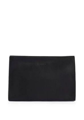 Osprey Carter logo-debossed leather wash bag - Black