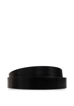 Diesel Logo B-Phoenix leather belt - Black
