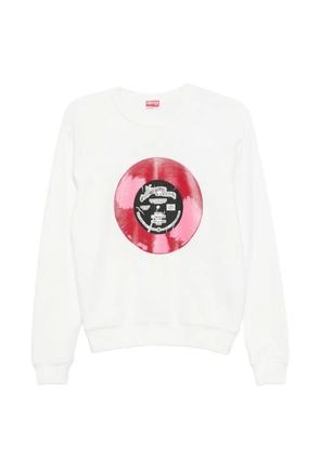 Kenzo Kenzo Sounds graphic-print raglan-sleeve sweatshirt - White