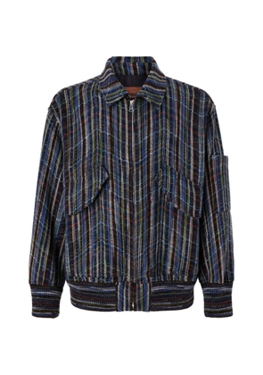 Missoni Zigzag-knit zip-up jacket - Blue