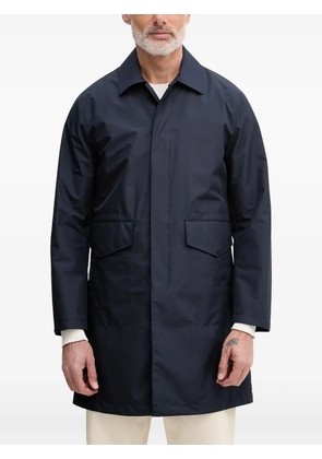 Benetton concealed-fastening flap-pocket coat - Blue