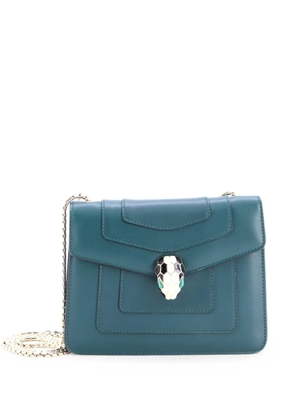 Bvlgari Pre-Owned Serpenti Forever Square Shoulder Bag Leather Small crossbody bag - Green