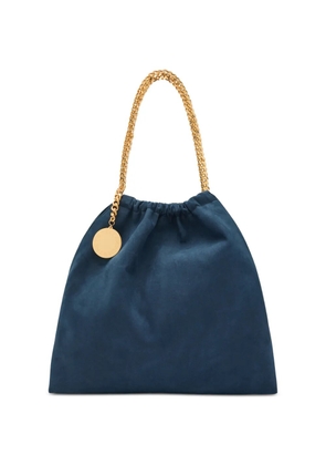 Stella McCartney Falabella chain-link drawstring shoulder bag - Blue
